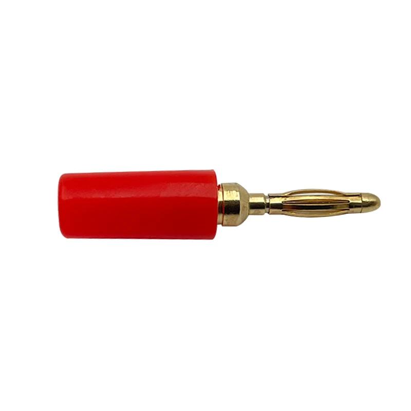 40pcs 2MM Banana Plug Socket 10A Small Lantern Plug Adaptor Connector Pure Copper Power Supply Terminal Red Black Green