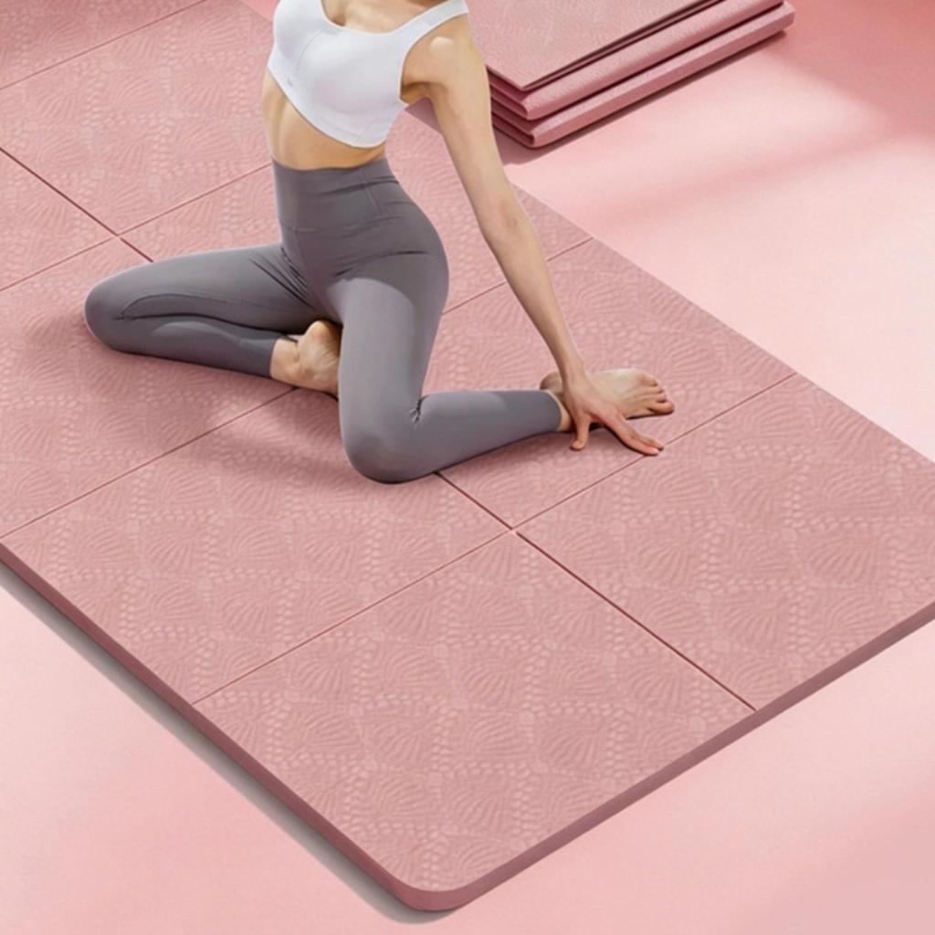 Anti-Slip Foldable Exercise Mat Portable TPE Thick Long-Lasting for