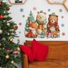 Cartoon Christmas Gift-giving Animal Living Room Home Wall Decoration Stickers