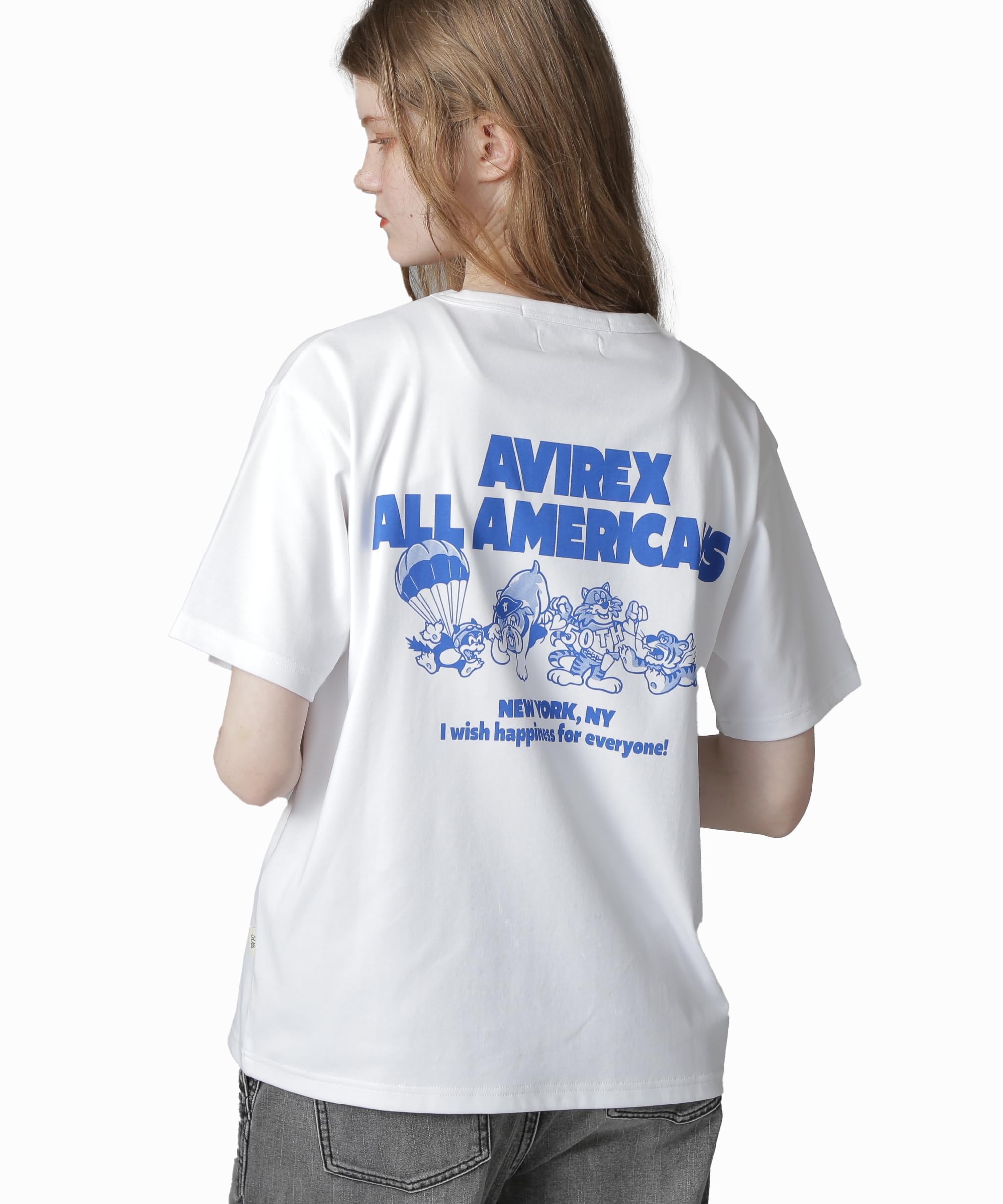 

Avirex 50th Anniversary Animals F T-Shirt, Women s, 030, White, 783-5235603