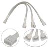 Fan Adapter 1 To 3 Splitter Cable For PC Cooling Systems Supports Speed Controls And Overloads Protections