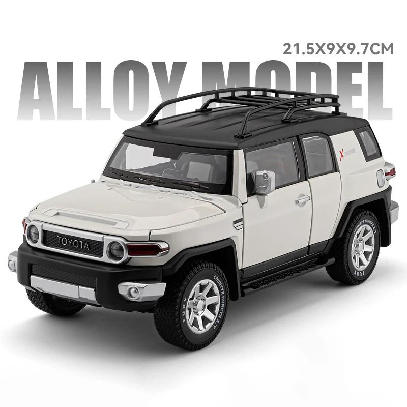 1/24 Toyota FJ Cruiser SUV Alloy Car Model Diecasts Metal Off-road Vehicles Car Model Simulation Sound Light Childrens Toys Gift