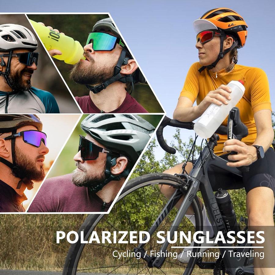 New Oversized Cycling Polarized Sunglasses Men Women Trendy Sun glasses Outdoor Sports Fishing Hiking Driving UV400