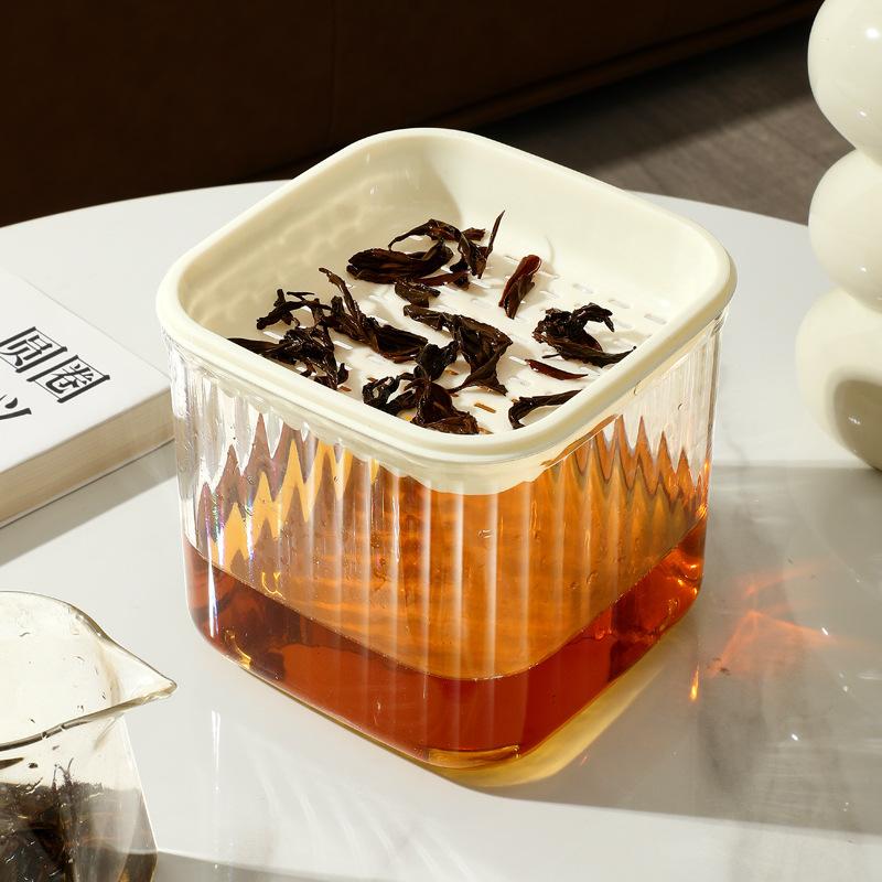 Thickened Tabletop Waste Water Dry and Wet Separation Drainage Tea Leaf Filter Trash Can