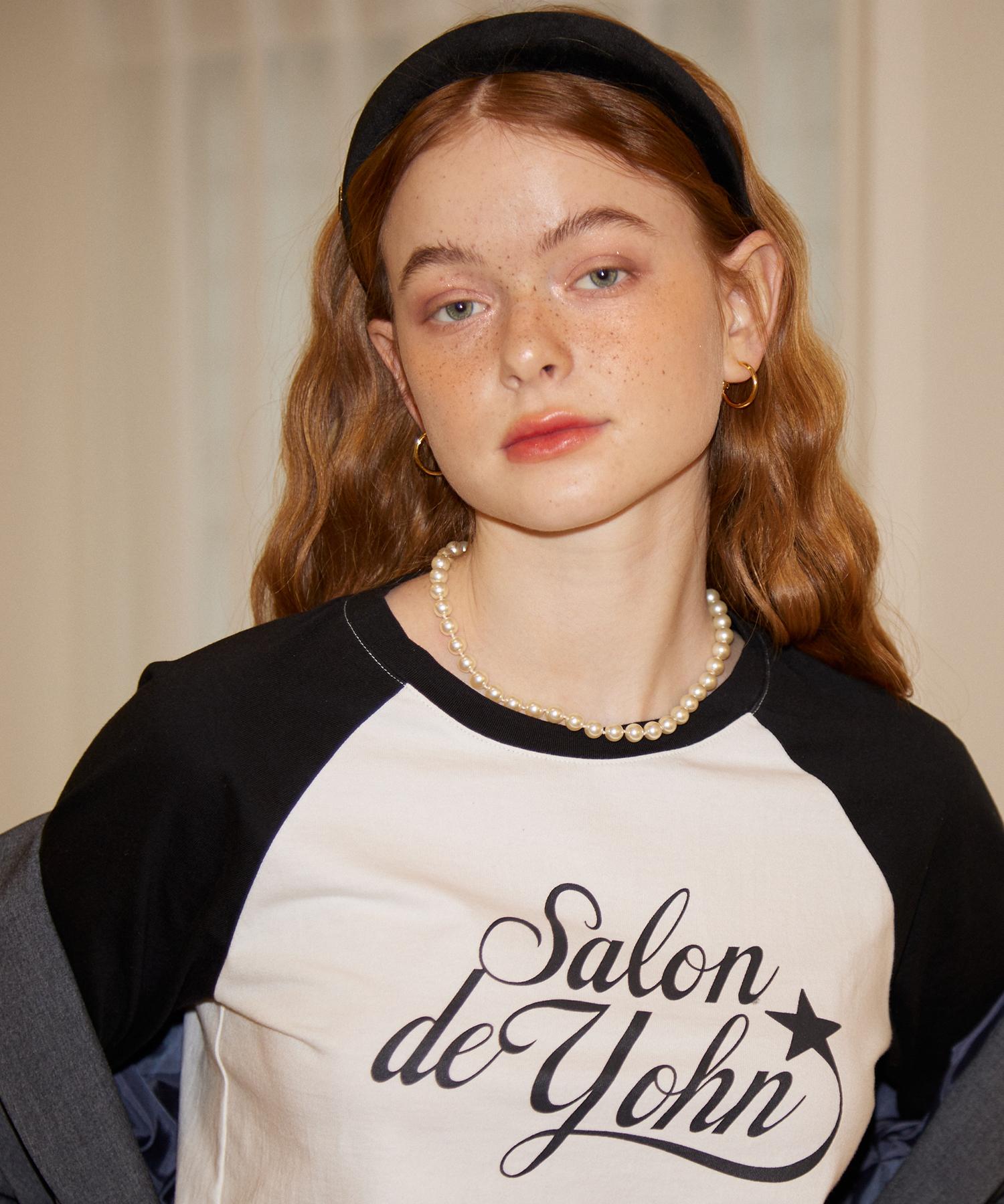 Salon De Yon Retro Raglan T_ Black Free