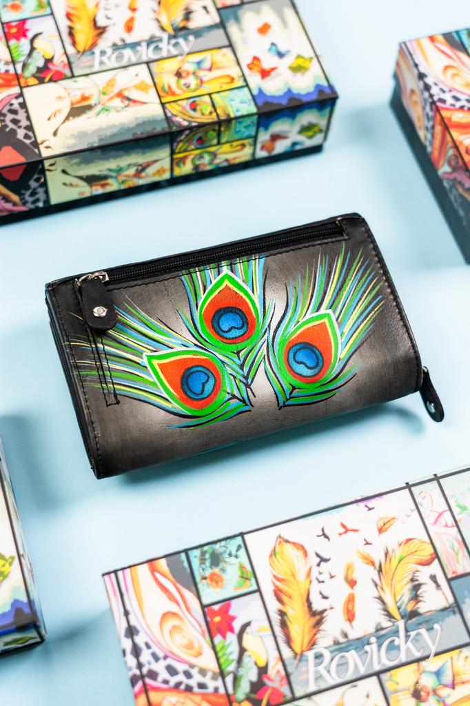 Women's leather wallet R-N0493-ART-22-7279