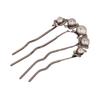 Pearl Flower Wavy Hair Combs U Shaped Hairpins Hair Clips For Women Elegant Style Headband Forks Hair Styling Tools Headdress