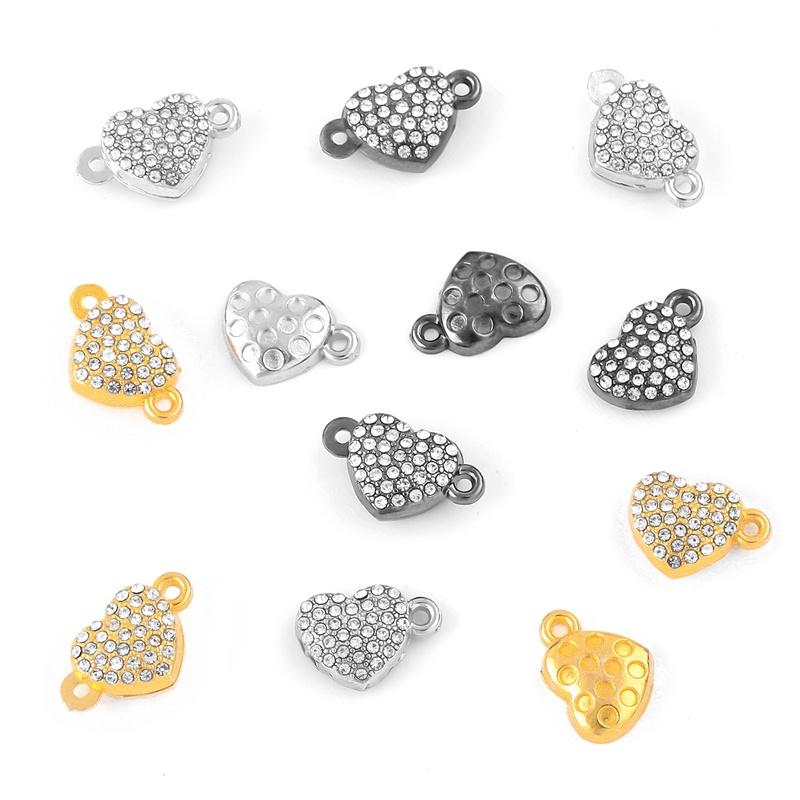 Useful Necklace Bracelet Connector Buckle Extender Connector Hook Rhinstone Magnetic Clasps New Accessories Silver Gold DIY