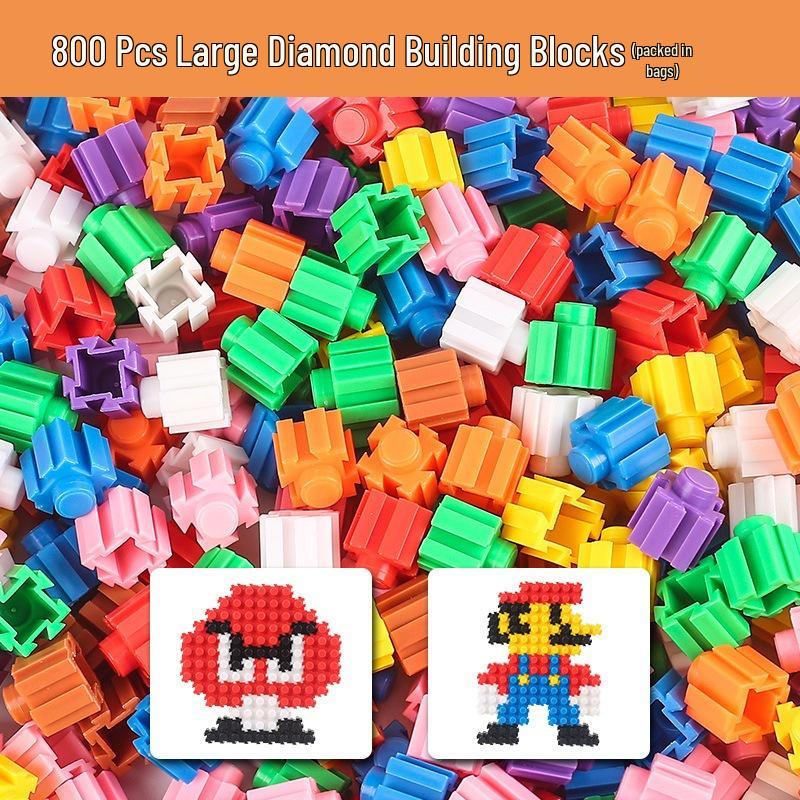 Cross-Border Micro Building Block Toy Set for Students, Small Particle Loose Parts