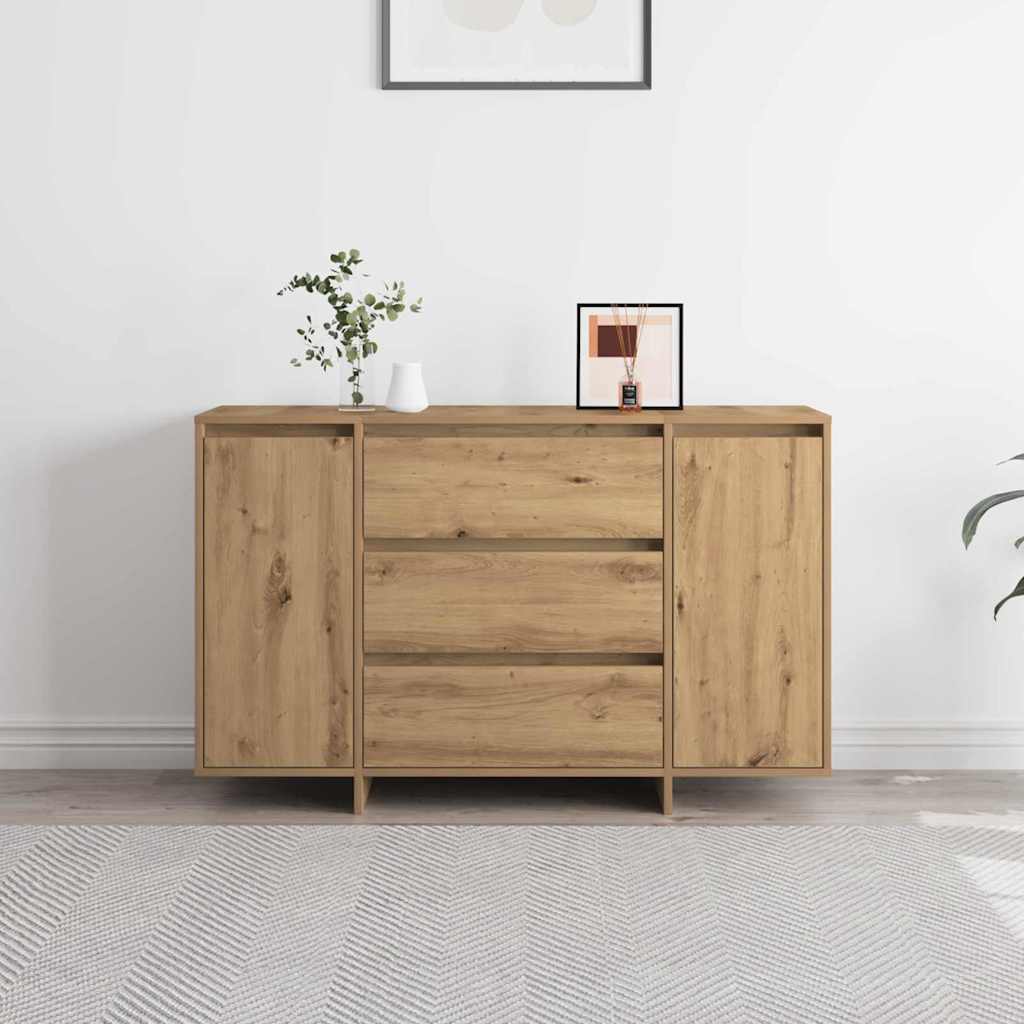 Artisan Oak Sideboard 120 x 41 x 75 cm Particleboard