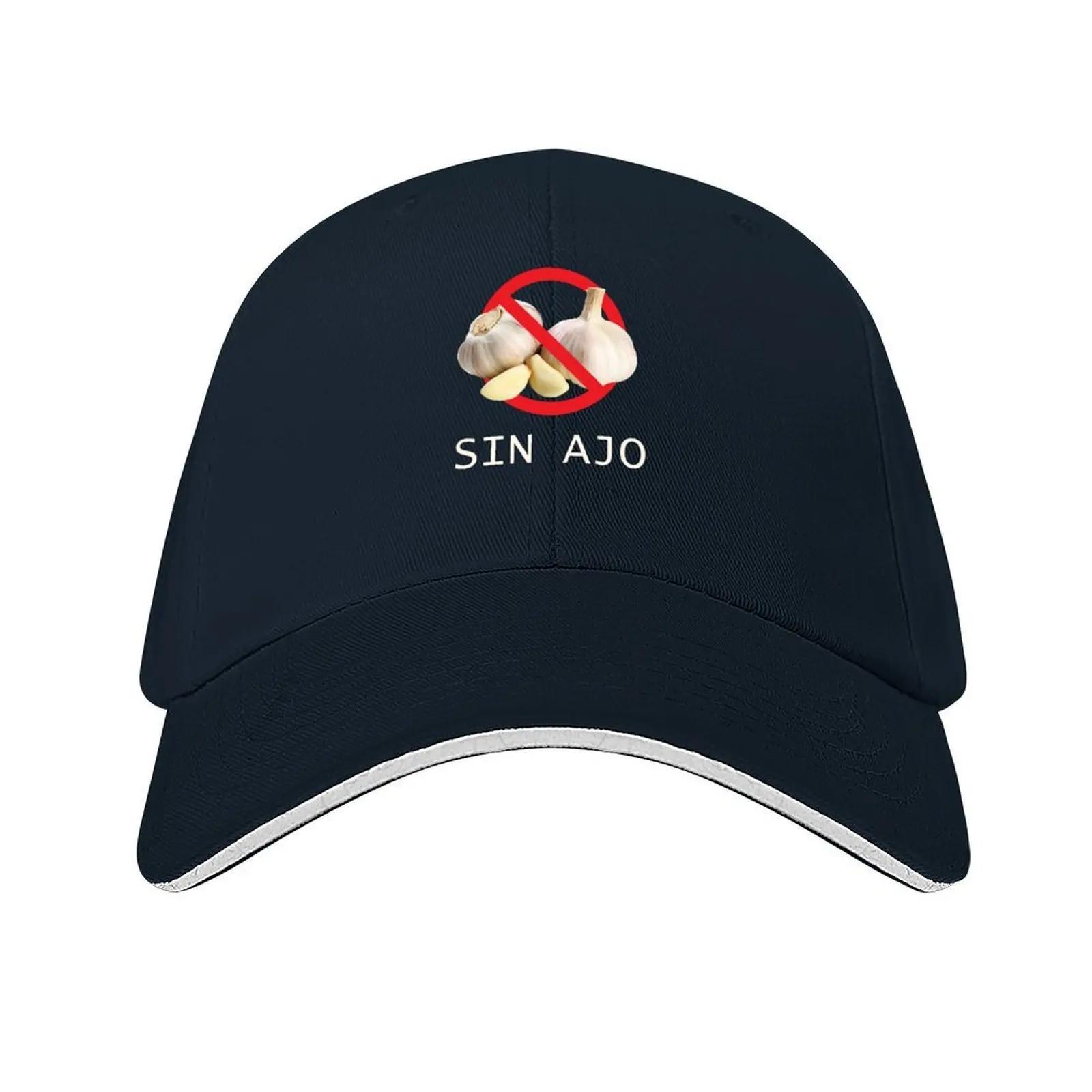 

SPANISH SIN AJO No GARLIC Baseball Cap Military Tactical Cap party Hat custom caps Hat Beach Men Luxury Brand Womens