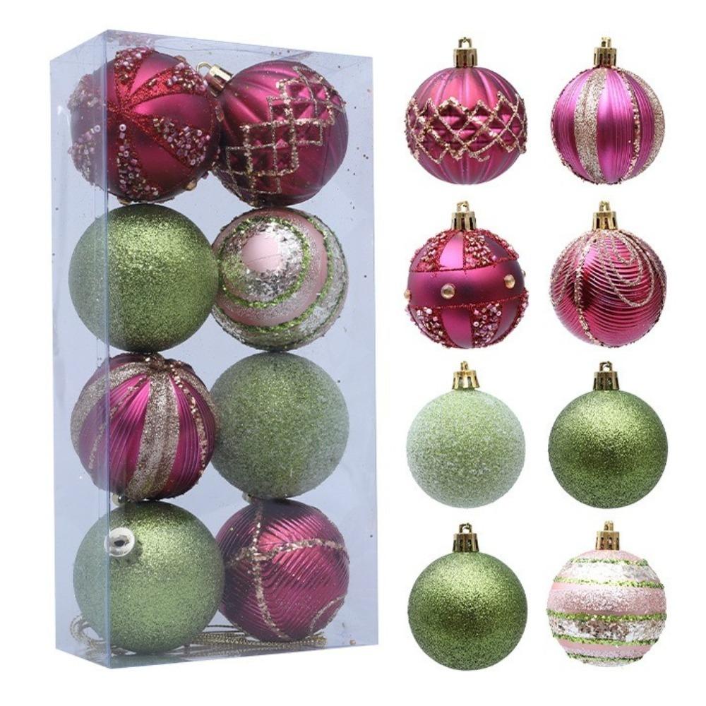 Shatterproof Painted Christmas Ball 6cm Christmas Baubles Christmas Hanging Ball  Home Xmas Decor