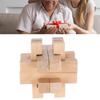 Intelligent Jigsaw Lock Toy Wooden Interlocking Puzzles Game Toy Adult Brain Teaser Toy