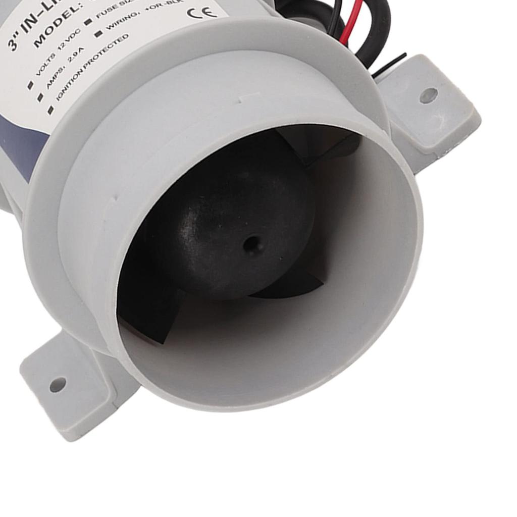 KIMISS Boat Yacht Spare Parts, Inline Blower Inline Blower Fan 3" Inline Blower