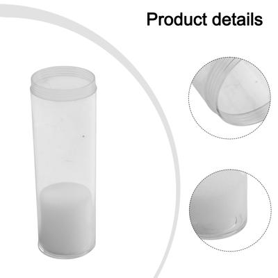 Useful Coin Storage Tube Holder Plastic Portable Tube Clear Protection Round Transparent Accessories Collection
