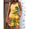 Ärmelloses Damenkleid Mode Rundhals Locker Einfach Freizeitkleider
