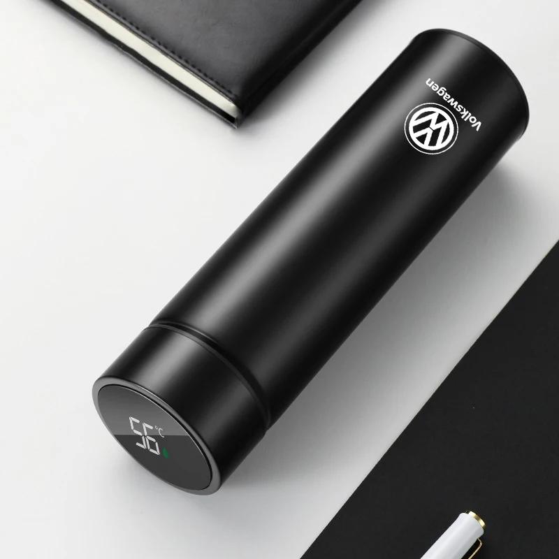 

2025 Горячая Нержавеющая Термос-бутылка Светодиодный Интеллектуальный Измеритель Температуры Для Volkswagen Polo Golf Tiguan Passat Sharan Amarok T чёрный