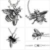 [Shinjuku Gin no Kura] 3D Fly Pendant Top, Chainless Charm, Silver 925, Fly, Insect, Realistic, Men's