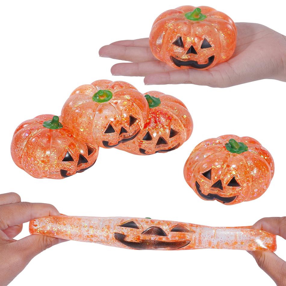 Süßes Kürbis Squishy Fidget Spielzeug für Erwachsene, langsamer Rückprall, Dekompression, Anti-Stress, langsames Aufsteigen, Halloween Stressabbau Knetspielzeug