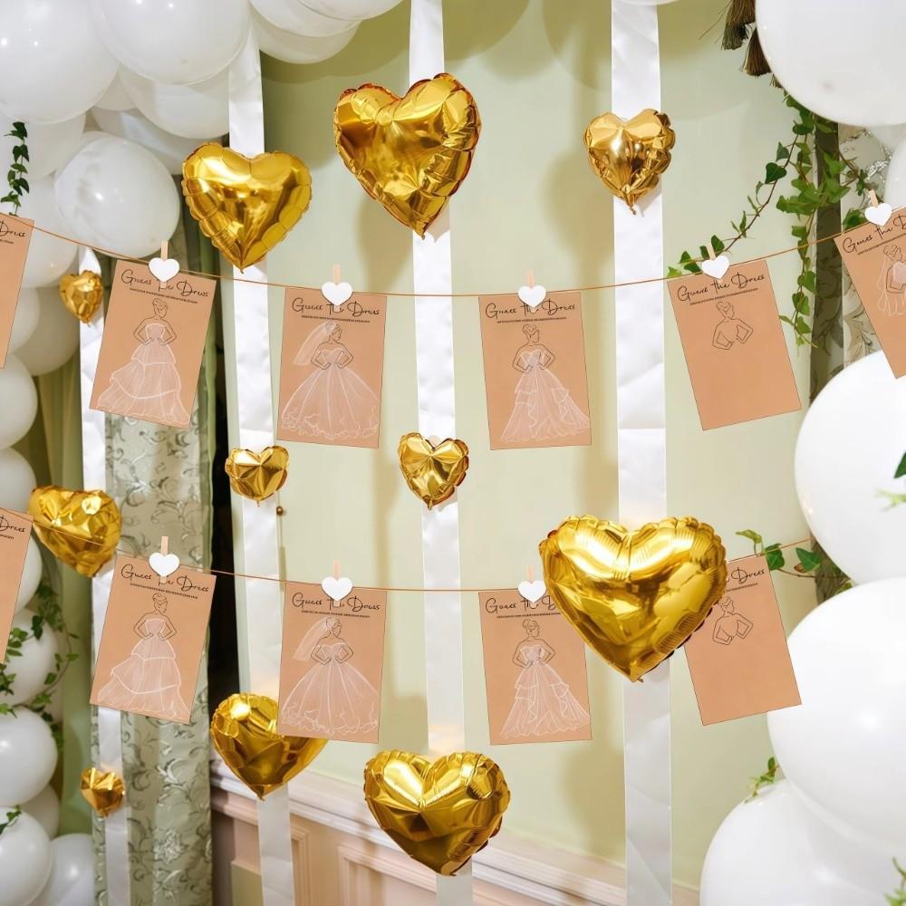 20 PZ Carte del Gioco Indovina l'Abito Matrimoniale Shower Divertenti Idee per Feste Forniture Per gli Invitati