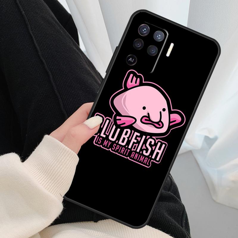 

Blobfish Phone Case For OPPO A5 A9 2020 A31 A53 A53S A1K A15 A16 A52 A72 A83 A91 A93 A54 A74 A94 OPPO A16