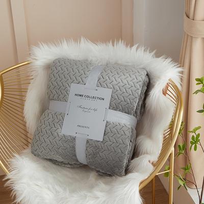 Coral Plush Blanket, Wheat Grain Pattern Blanket, Air Conditioning Blanket, Thickened Blanket, Single Person, Double Layer Plush Small Blanket