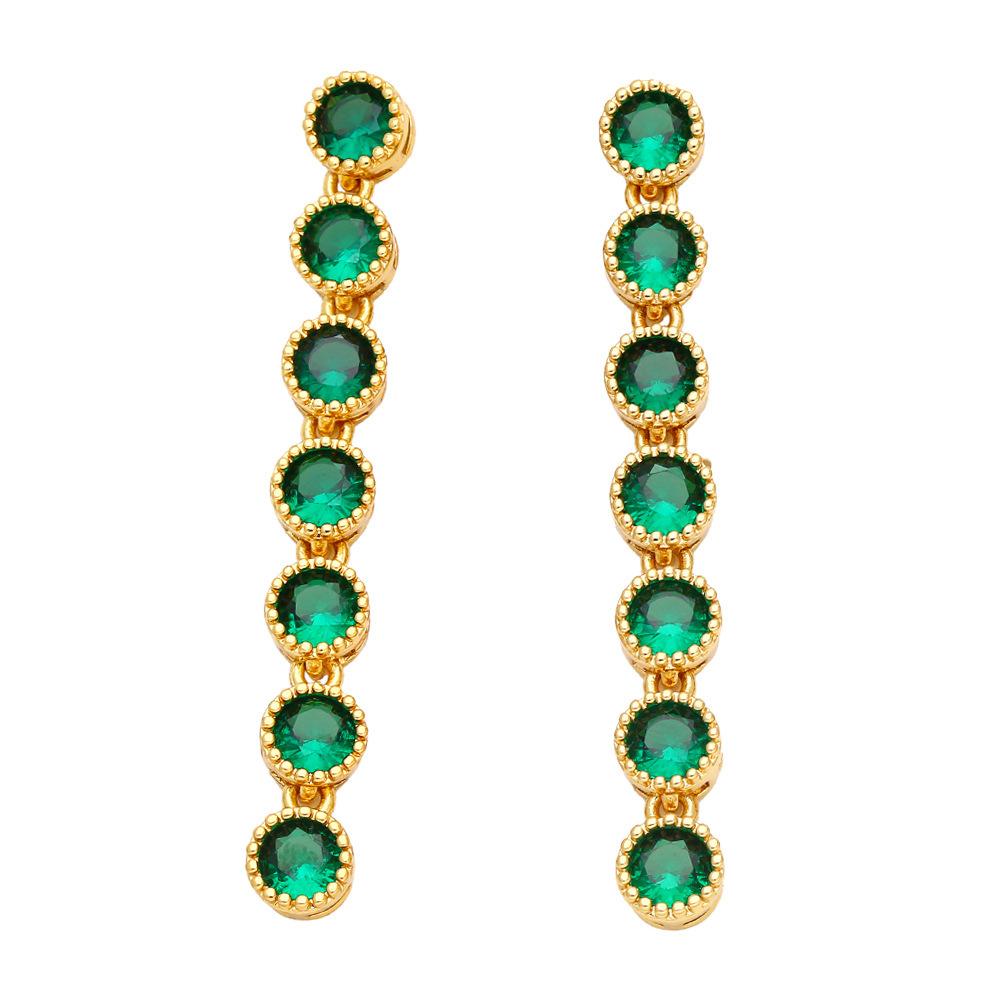 

Новинка 2023 года, серьги с кисточками в европейском и американском темпераменте, с инкрустацией в цвете, женские геометрические серьги с банкетным темпераментом