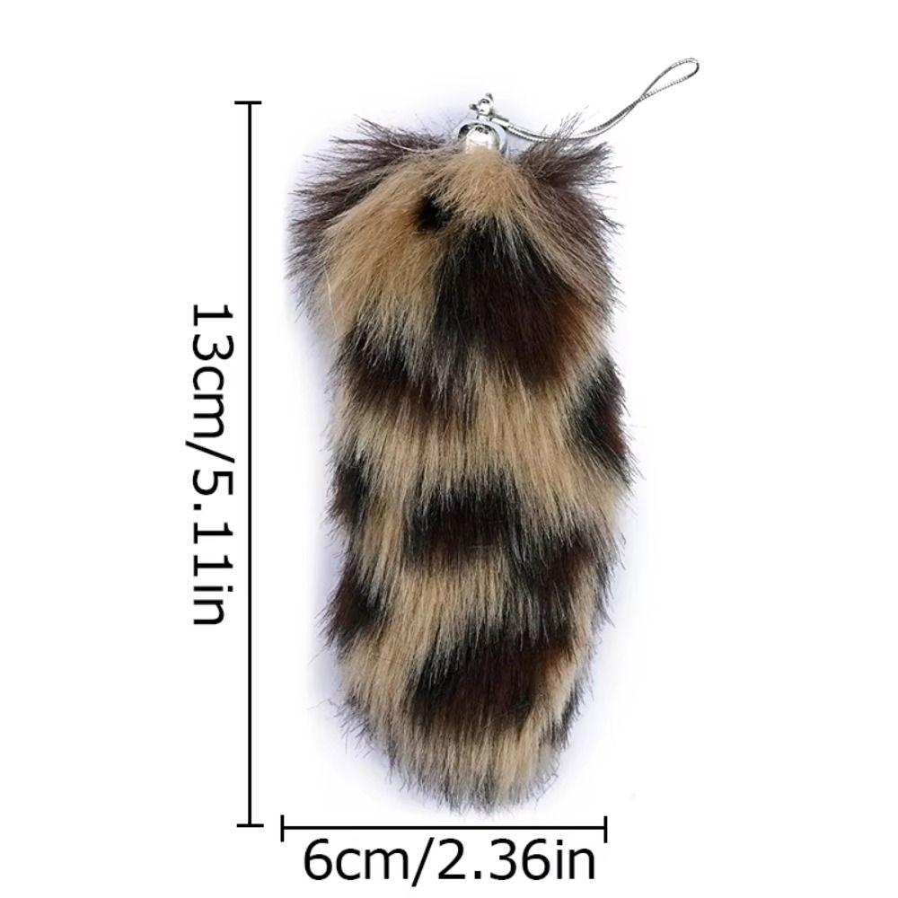 Backpack Plush Tail Keyring Key Holders Pompom Pendants Fashion Animal Tails Keychain  Car Charms