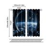 2 Pcs   Filtering Curtains (excluding Rods   Non-movable   Without Batteries) Sci-fi Space for Use In Bedrooms and Living Rooms