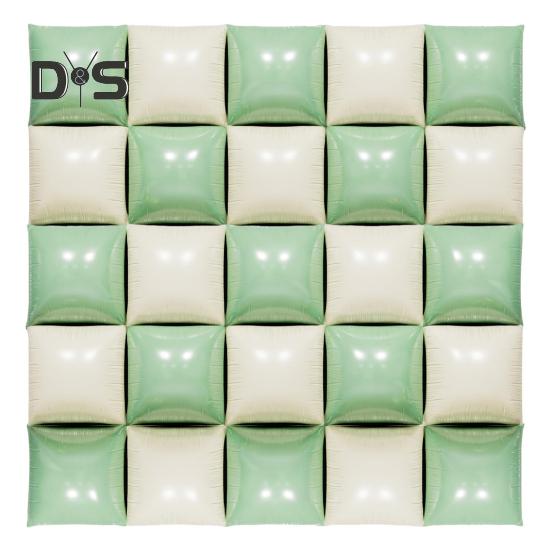 25Pcs Square Foil Metallic Balloons Double Sided Balloon Wall Tunnel Wedding Graduation Backdrop Arch Garland Kit for Birthday Party