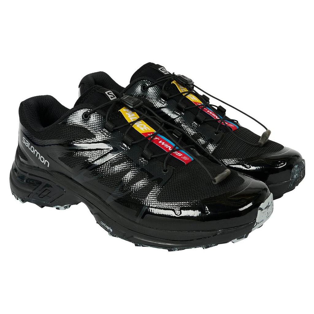 Palace X Salomon XT-Wings 2 Comfortable Sports Non-Slip Low-Top Casual Running Shoes Unisex Sneakers Black 474736