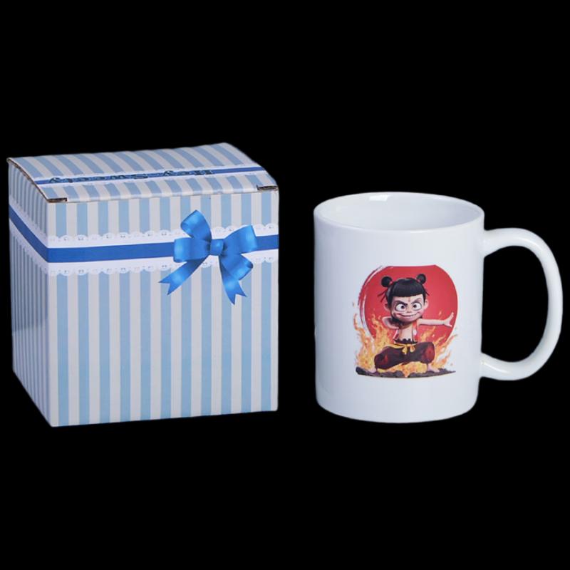 Xiaoyueya Nezha Cartoon Ceramic Mug Set