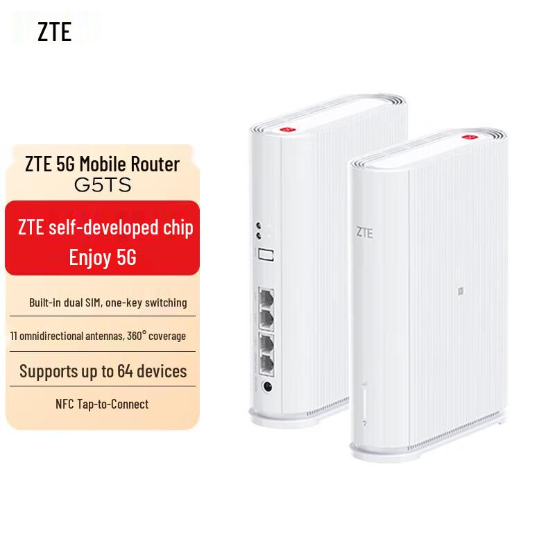 ZTE G5TS 5G Portable Wi-Fi 6 Router CPE
