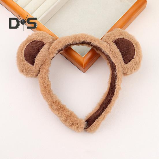 1/2/3Pcs Bear Ear Decor Headband Decorative Animal Hair Hoop Cartoon Hairband Baby Hair Accessories Girls Party Props