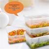 Disposable Transparent Rectangular Food Containers with Lids