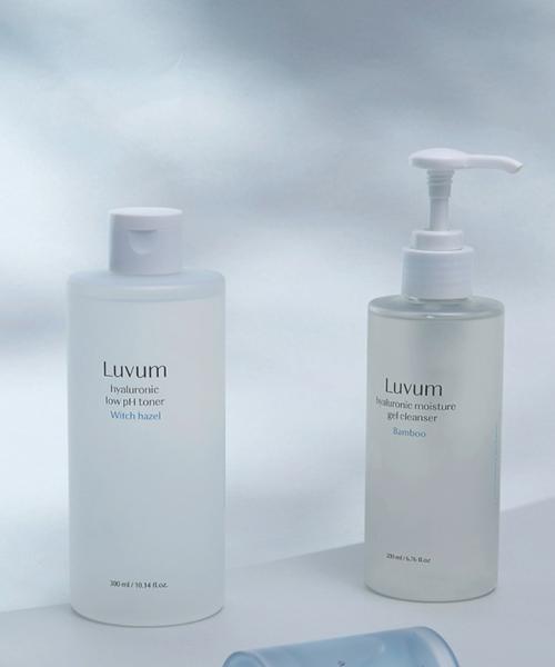 Loveum Witch Hazel Hyaluronic Acid Toner 300ml + Gel Cleanser 200ml Set 1 Set