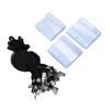 30PCS ID Badge Holder with Clip Lanyards Water Proof Transparent Horizontal Name Badge Holder for Work Office School