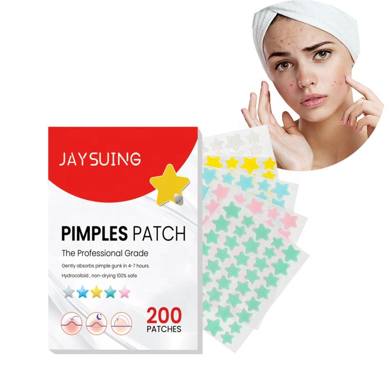 Jaysuing Colorful Pimples Patches for Acne Remover Oem Odm Face Care Safe Ingredient Removal Acne Pimple Master Patch белый