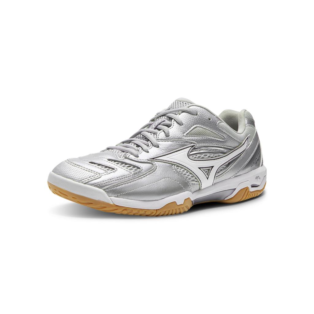 Mizuno Wave Fang Pro Low Top Badminton-Schuhe Unisex Sneaker Silber 71GA210090