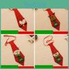 Christmas Bow Tie Santa Claus Holiday Sequin Ties Comfortable Printed Xmas Decor
