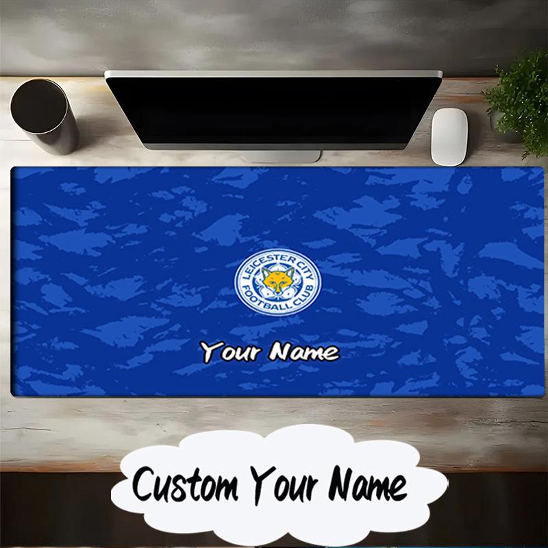 Custom Name Mouse pad Leicester Football Club Crest Mouse pad, Gaming Mouse Pad, keyboard pad, Desk Decor for computer notebook Fan Birthday Gift