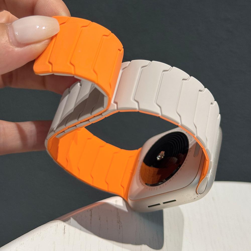 Cinturino Per Apple Watch Band ultra 2 3 49mm 44mm 40mm 41mm 46mm 45mm Magnetico Silicone correas Braccialetto IWatch Serie 11 9 8 SE 10