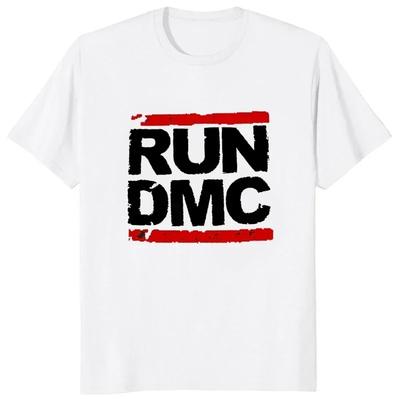 Vintage Run Dmc Fashion Hip Hop Rock Headwear Loose Women's T-Shirt Muisc Printed Pattern T-Shirt Harajuku Casual T-Shirt