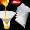 Car Paint Filter Paper 10-100PCS Spray Mesh Paper Filter Funnel Strainer Disposable Conical Straining Funnel Microns