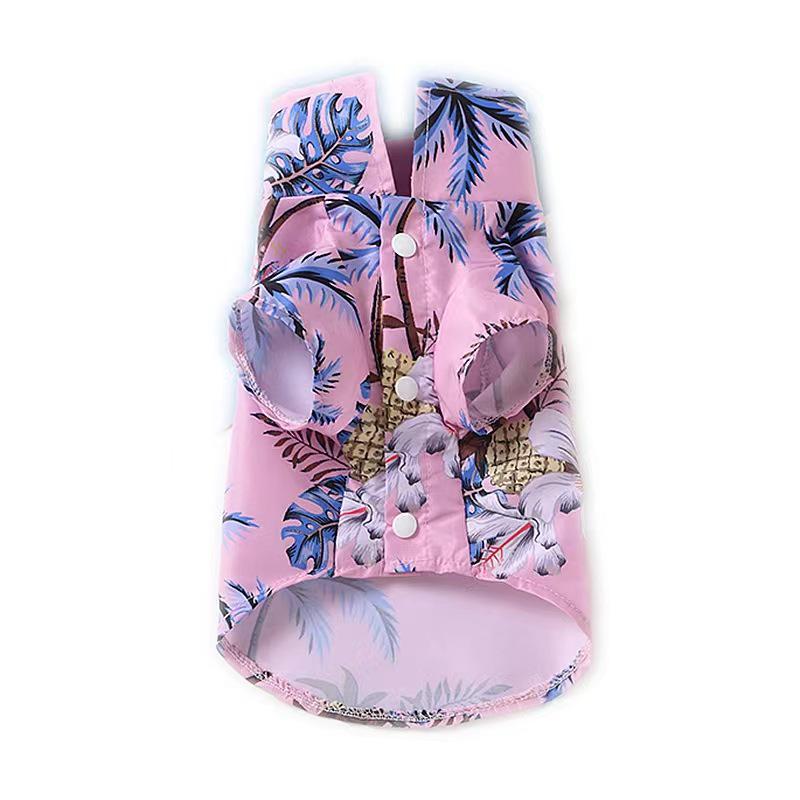 Breathable Hawaiian Pineapple Shirt for Small, Medium, and Large Dogs