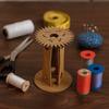 Weaving Wood Braiding Disk String DIY Bracelet Knitting Disk with Wooden Handles Handmade Woven Hand Rope Braiding Frame