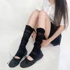 Leg Warmers Women Ballet Style Solid Color Long Socks Stockings Women Jk Lolita Girls Kawaii Ruffle Socks Foot Cover Leg Warmers