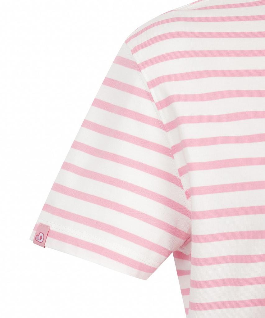 DISCOVERY EXPEDITION Women'S Striped Short Sleeve T-Shirt (L/Pink)