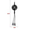 Car Accessories 3 In 1 Micro Cable Multi Charger For Toyota Corolla Yaris Chr Auris RAV4 Land Cruiser Camry Highlander
