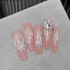 {MX} 50Pcs Christmas Glitter Resin Ice Snow Nail Charms Sparkling White Clear Snowflake Nail Art Decoration Manicure Accessories
